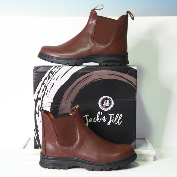 Jack 'n Jill Chelsea Brown Boots Size 12 Never Worn - Picture 2 of 7